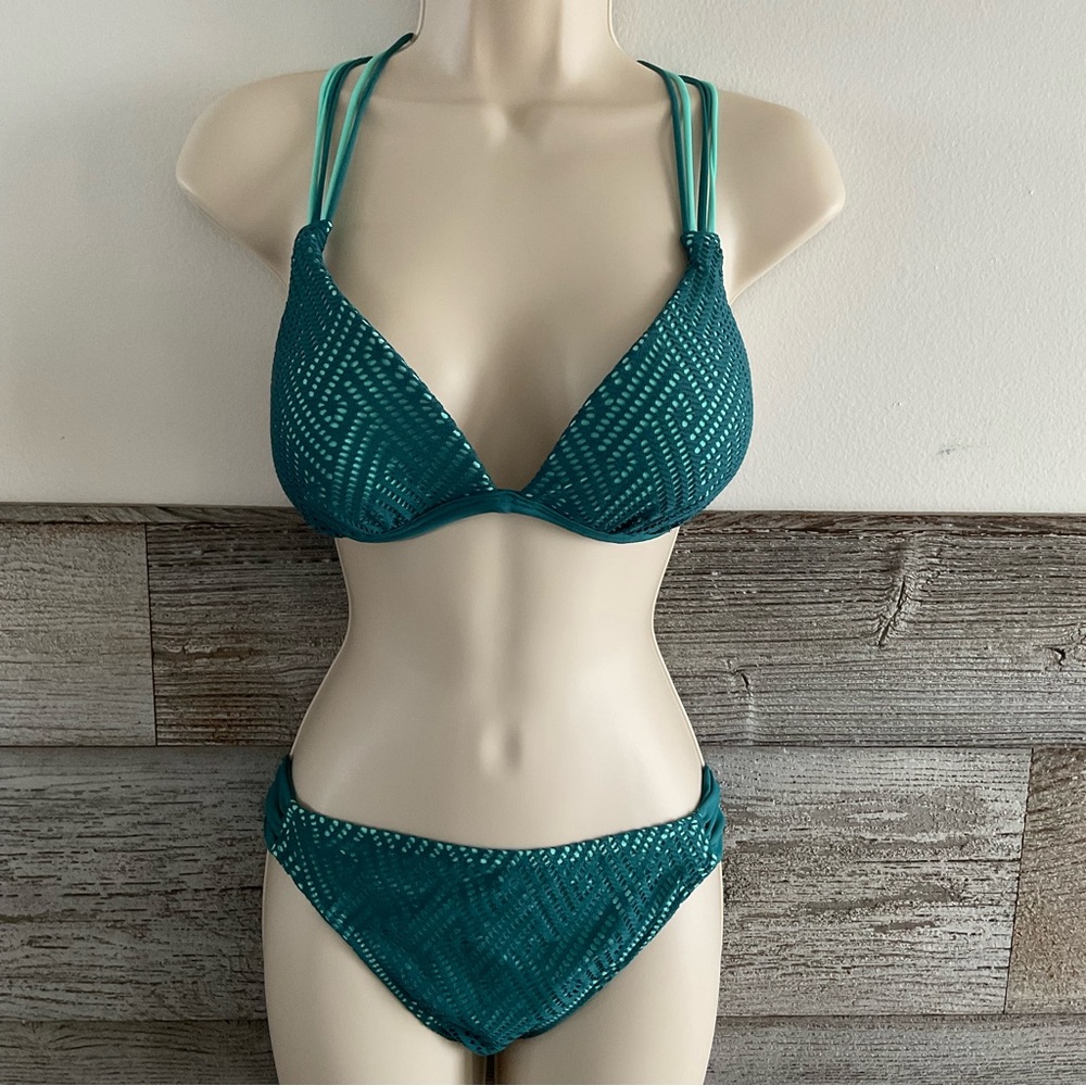 True Craft Teal Bikini Set